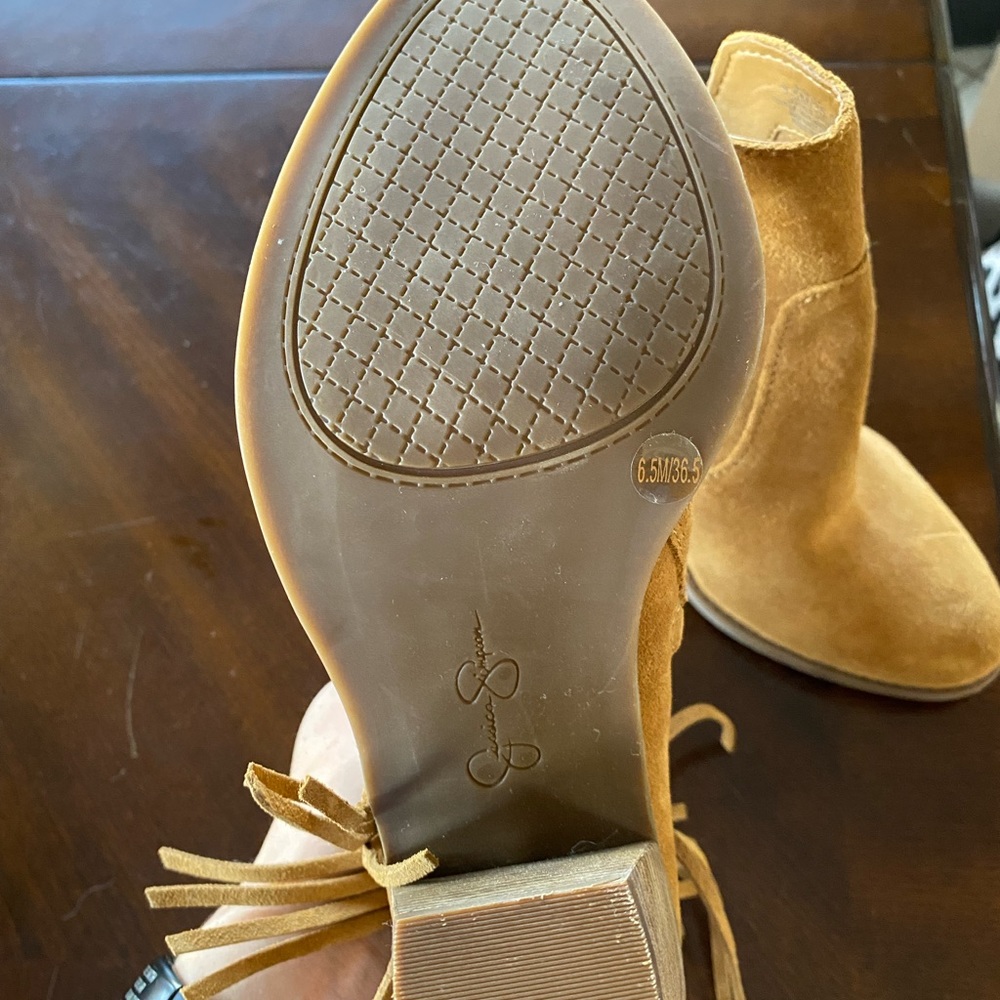Jessica Simpson tan suede boots